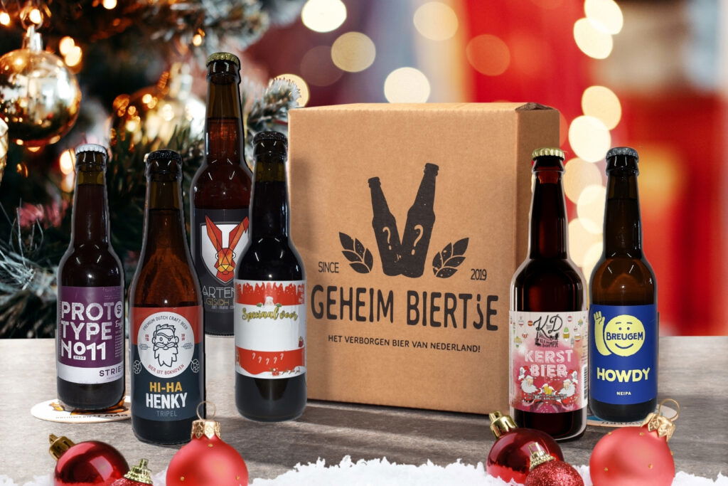 GeheimBiertje Mystery Kerstpakket 6 flesjes