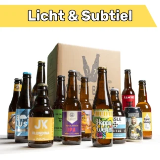 GeheimBiertje - Bierpakket Licht & Subtiel 12 bieren