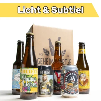 GeheimBiertje - Mystery Bierpakket licht & subtiel 6 bieren