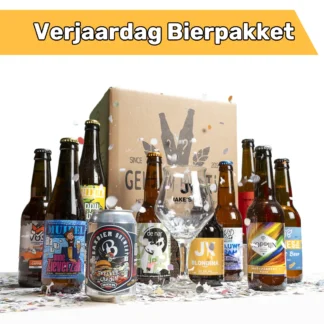 GeheimBiertje - Verjaardag bierpakket 10 bieren en glas