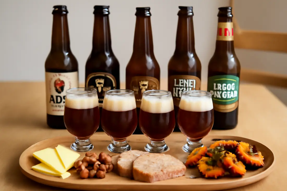 Bokbier-proeverij-tips 5 bieren met proefglazen en bijpassende gerechten zoals nootjes en kaas